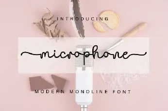 Microphone Script font