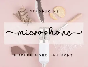 Microphone Script font