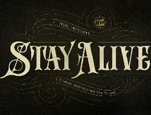 Stay Alive font