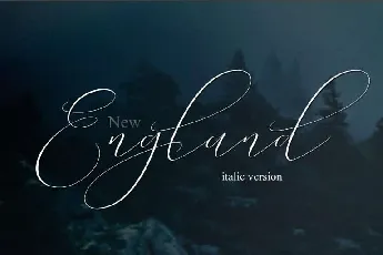 New England Script Free font