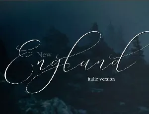 New England Script Free font