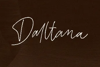 Daltana Demo font