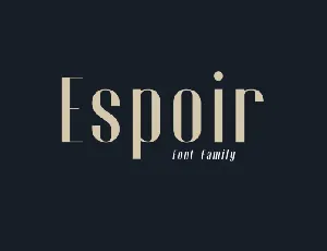 Espoir font