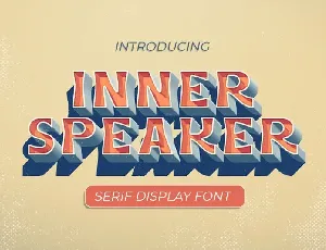 Innerspeaker Display font