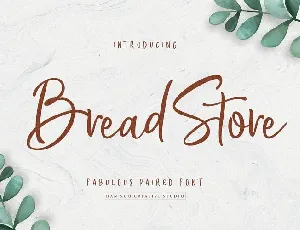 Bread Store Script font