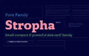 Stropha Family font