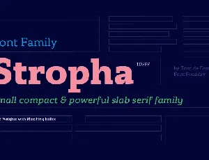 Stropha Family font