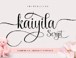 Kaiyila Script Free font