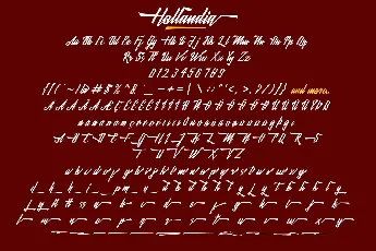 Hollandia font