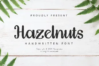 Hazelnuts font