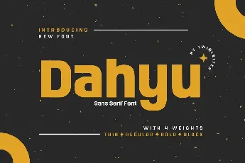 Dahyu Personal Use font