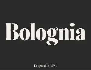 Bolognia Demo font