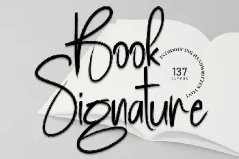 Book Signature font