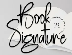 Book Signature font