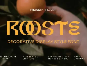 Rooste font