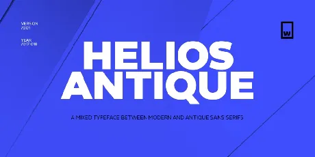 Helios Antique Family font