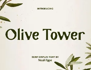 Olive Tower font