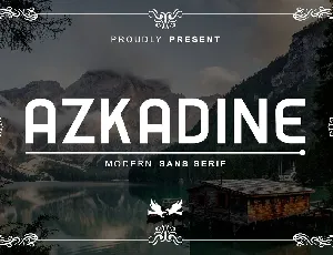 Azkadine font