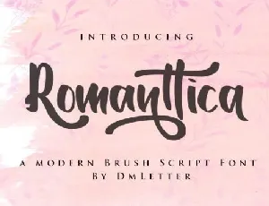 Romanttica Script font