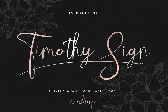 Timothy Sign Demo font