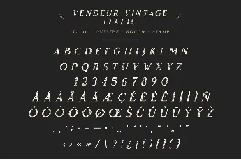 Vendeur font