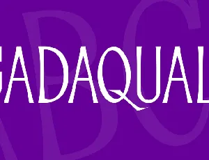 GADAQUALI font