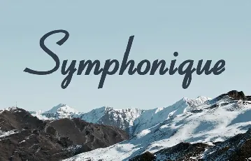 Symphonique Script font