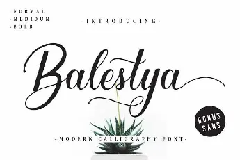 Balestya Calligraphy font