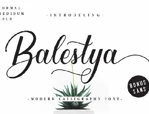 Balestya Calligraphy font