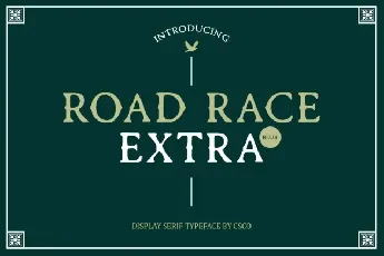 Road Race Extra Blur font