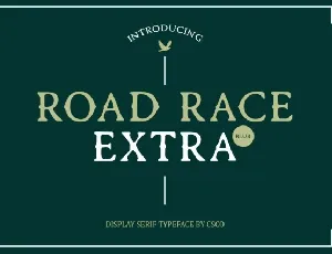 Road Race Extra Blur font