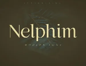 Nelphim Modern Sans Serif font