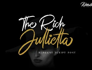 The Rich Jullietta Script font