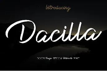 Dacilla Script Demo font