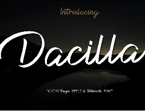 Dacilla Script Demo font