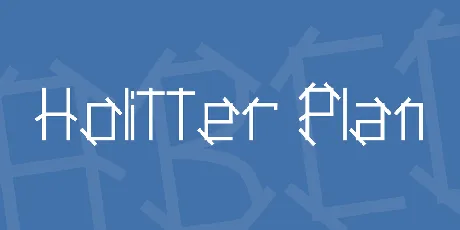 Holitter Plan font