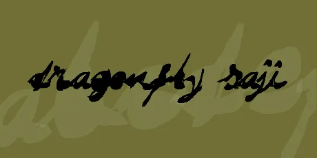 DRAGONFLY saji font