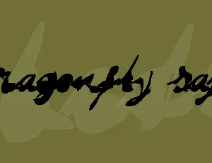 DRAGONFLY saji font