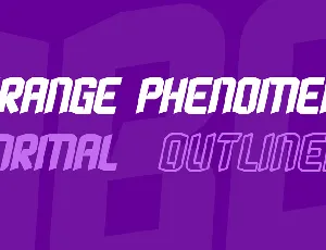 Strange Phenomena font