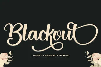 Blackout font