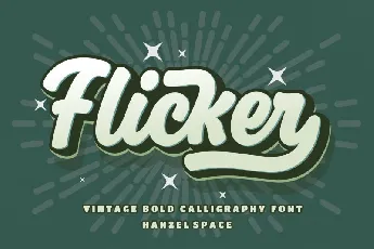 Flicker font