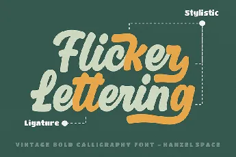 Flicker font