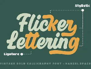 Flicker font