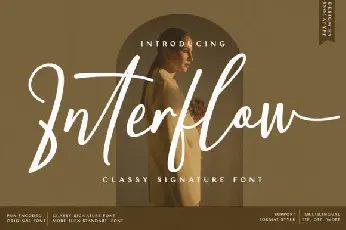 Interflow font