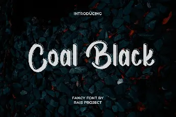 Coal Black font