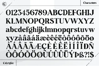 Cramble font