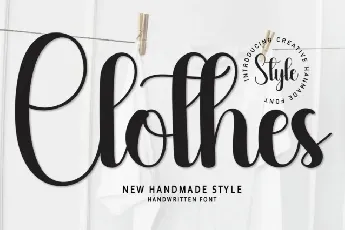 Clothes Script font