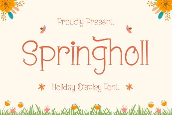 Springholl Free Trial font