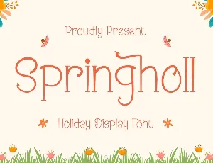 Springholl Free Trial font