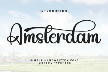 Amsterdam Script font